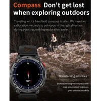 2026 New T-Rex3 Pro 1100mAh Battery Smart Watch GPS path 5ATM Waterproof Sports Run tracker Outdoors Compass Military Smartwatch - Image 5