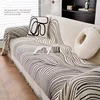 Chenille Sofa Covers Nordic Style Striped Couch Cover Both Sides To Use Sofa Cover Pet Furniture Protector for Four Seasons 2