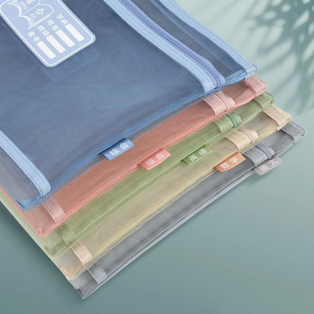 

Stationery Organizer Pouch File Pocket Protective Paper Document Bag Zipper File Pocket Storage Handbag A4 File Folder Bag