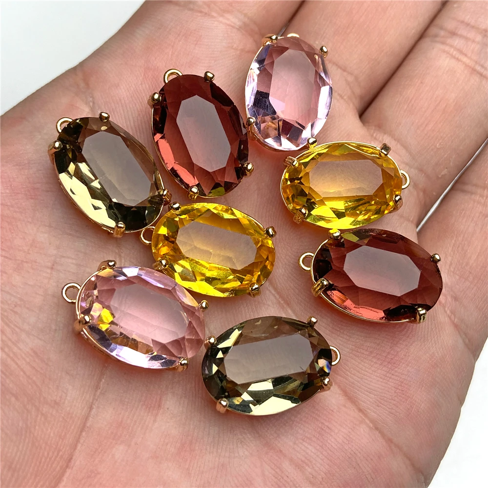 Crystal Glass Pendants Jewelry Making Quartz Crystal Pendant Jewelry