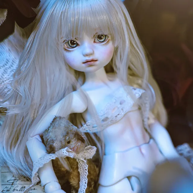 Evelyn BJD Dolls Resin human body Dolls European Court Style Human Face Dark Wind Skull Face  Art Toy 2