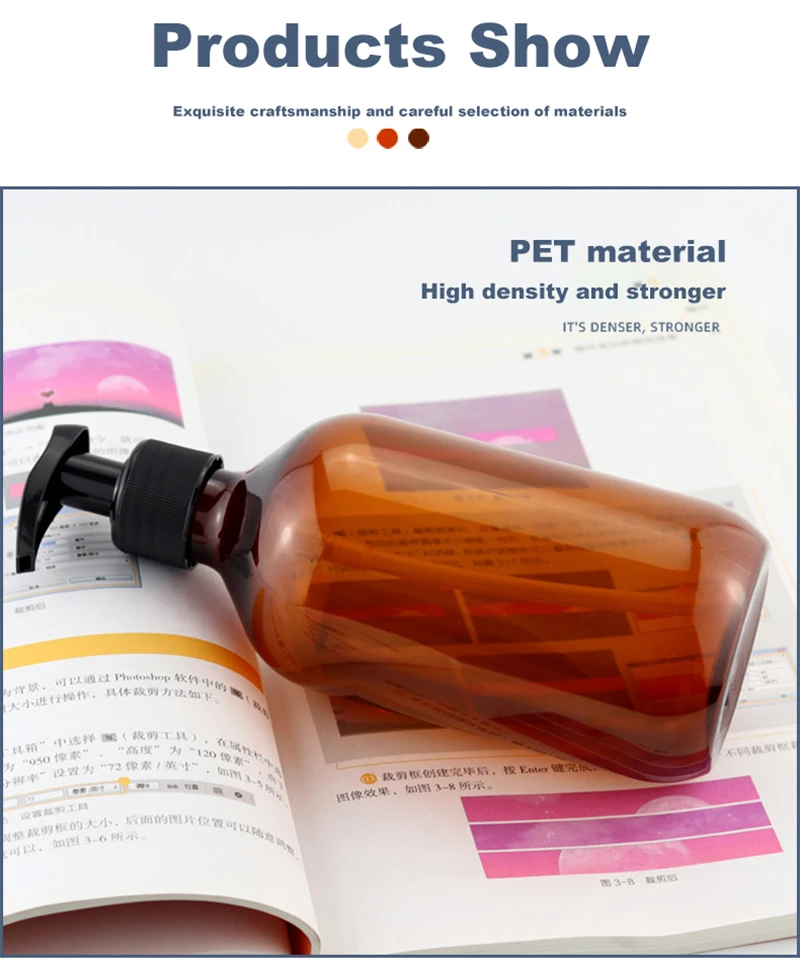 Description Picture 5 of item500ml Bathroom Portable Soap Dispensers Lotion Shampoo Shower Gel Holder Soap Dispenser Empty Bath Pump Bottle Home