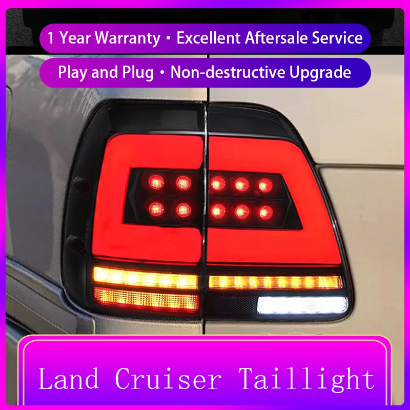 

Автомобильный задний фонарь для Toyota Land Cruiser LC100 FJ100 4700, задний фонарь, задний фонарь, динамическая Настройка, аксессуары