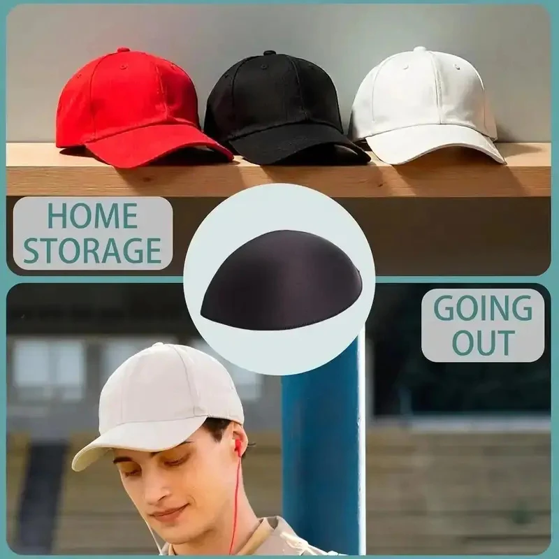 Verstellbare Hut-Innenstütze, Wattepad, verformungssicher, Baseballkappe, Visiereinsatz, gebogene Krempe, Formhalterungen, widerstandsfähiges Innenfutter – Detail 2