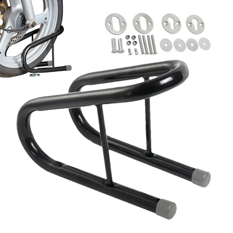 Motorcycle Front Wheel Parking Stand Motorcycle Wheel Chocks Rack Stainless Steel Wheel Parking Chocks Motorcycle Accessories