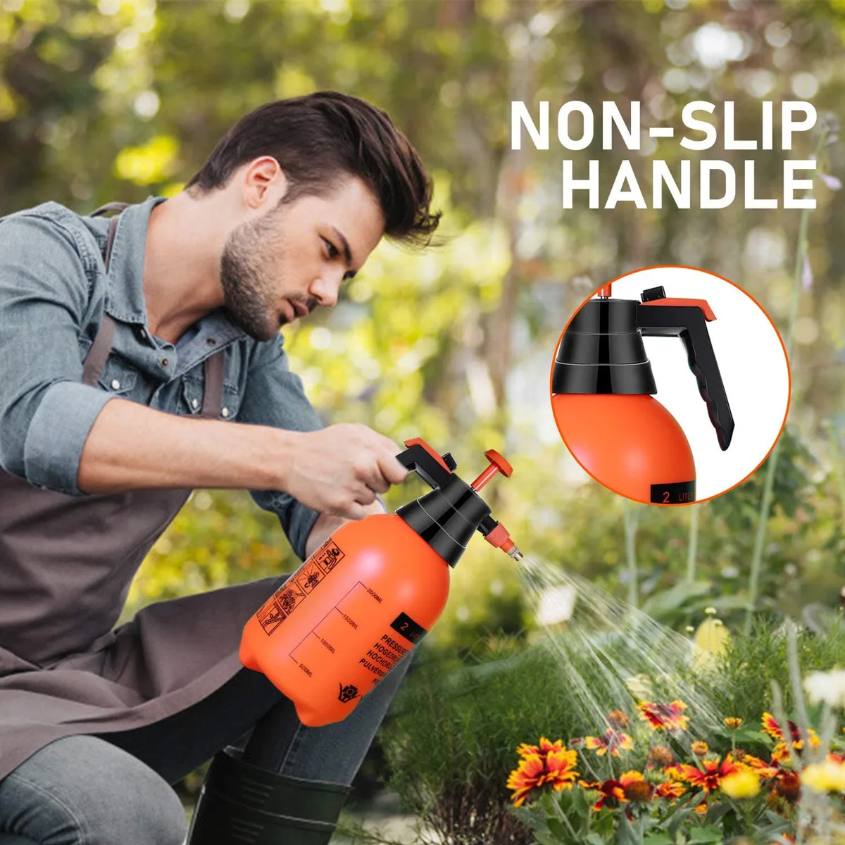 Pulvérisateur à Pression Manuel 3L Vaporisateur de Jardin avec Buse  Réglable pour Nettoyage Jardinage