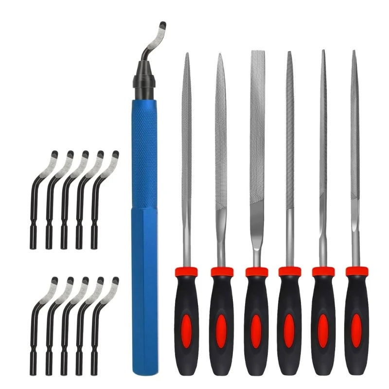 

Инструмент для удаления заусенцев, устройство для удаления заусенцев с металлической ручкой и 10-резаком, вращающимся на 360 для