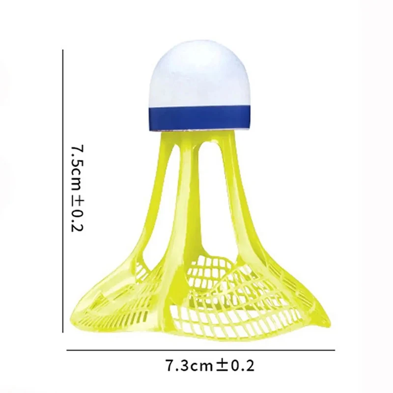 3Pcs Windproof Badminton Wind Resistance Shuttlecock Ball Training Accessoires Sport Supplies Multicolor Nylon Badminton