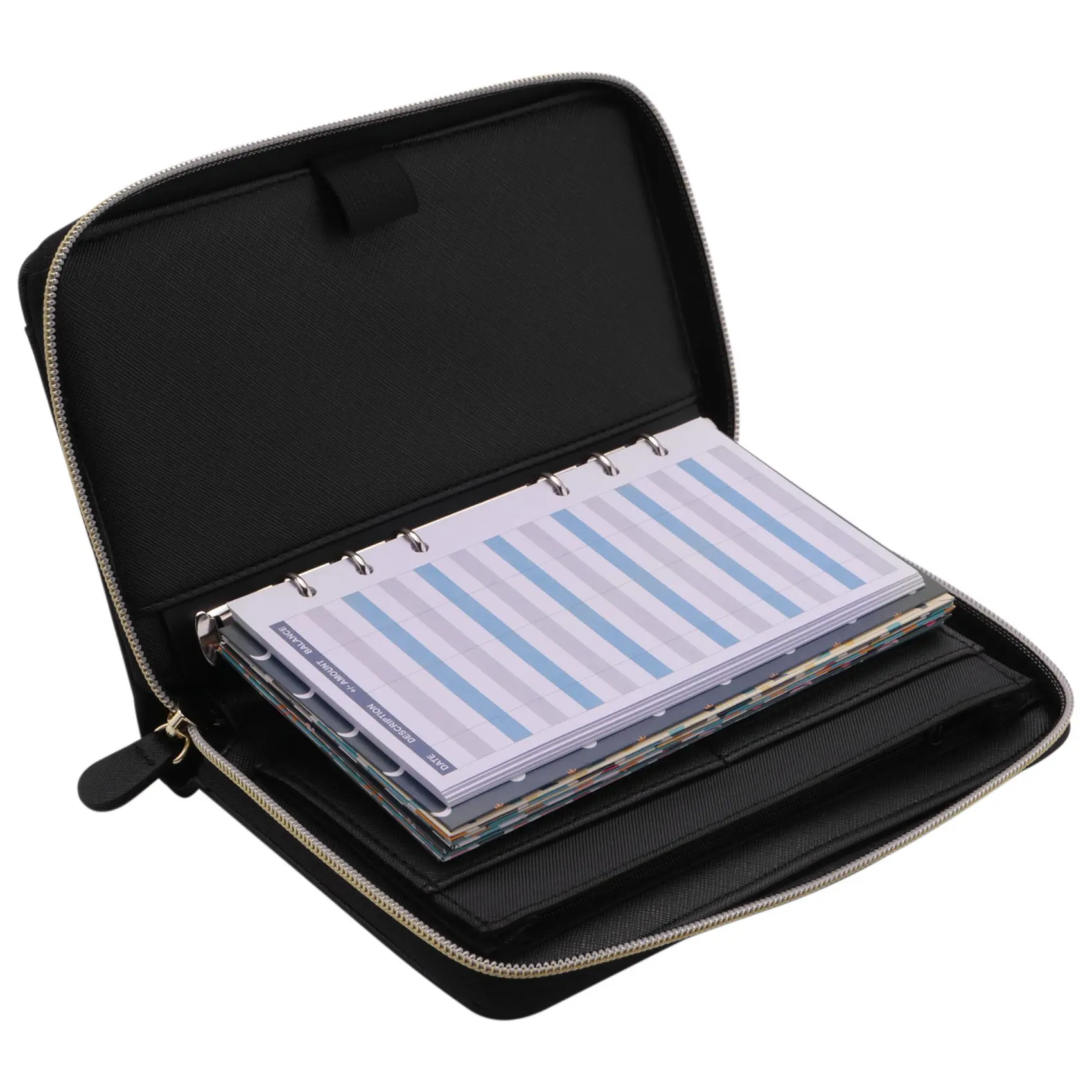 

All-In-One Cash Envelopes Wallet System with 12 Budget Envelopes and 12 Budget Sheets for Financial Planner