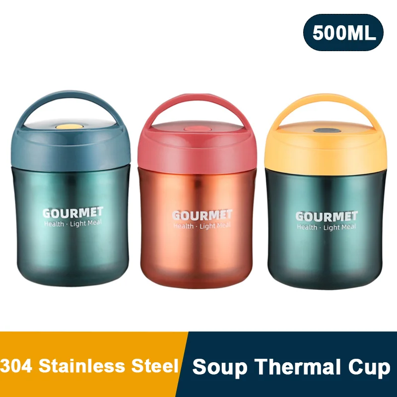 Insulated Lunch Container Portable Hot Food Thermos Vacuum Flasks Soup  Thermo Cup Leakproof Lunch Box For Cool Or Warm Food - AliExpress