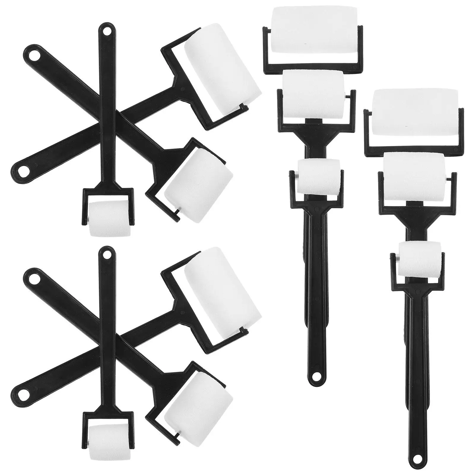 12Pcs 아트 페인팅 스폰지 브러쉬 세트 어린이를위한 안전하고 부드러운 소재 컴팩트 사이즈 DIY 크리 에이 티브 페인팅 스폰지 롤링 스탬프 키트