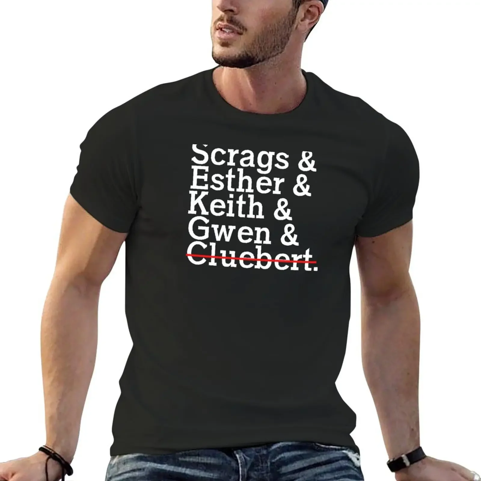 

Tin Can Bros - Solve it Squad Members Line-up (With Cluebert) T-shirt blacks new edition anime clothes vintage men clothing