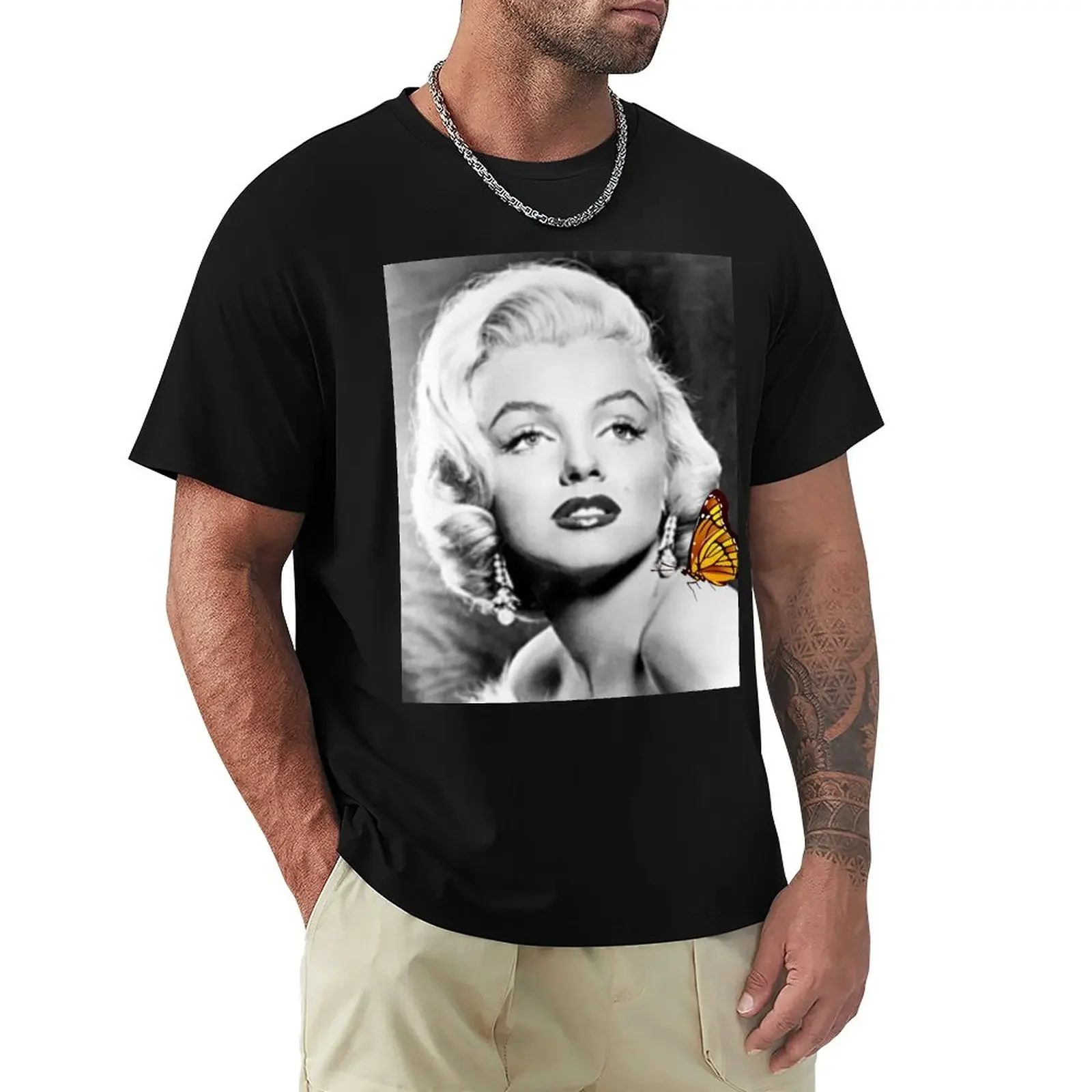 

Marilyn Monroe T-Shirt vintage clothes oversizeds graphics Short sleeve tee sweat shirts, men
