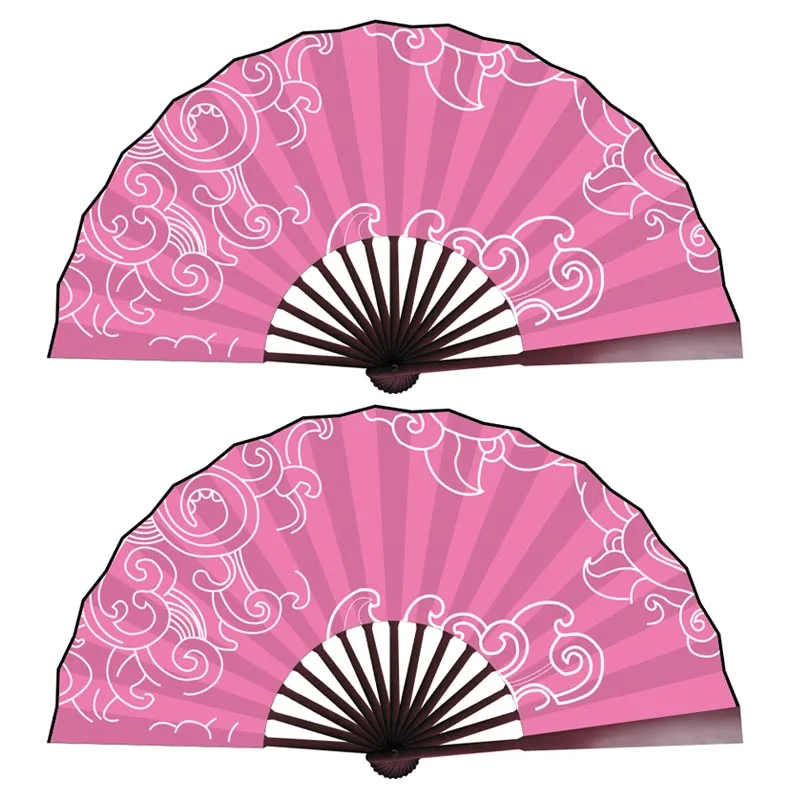 

Lucky Vintage Large Chinese Dance Fans Bamboo Silk Folding Fan Decoration Costume Hanfu Prop Men Women Accessories