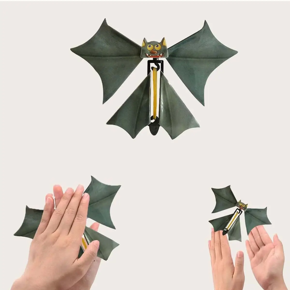 1PC-Magic Bat Flying Bat Hand Transformation Fly Butterfly Magic Props Funny Surprise Prank Joke Magic Toy Prank Toys