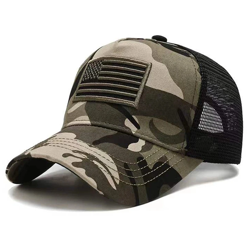 USA Flag Mesh Baseball Cap 2