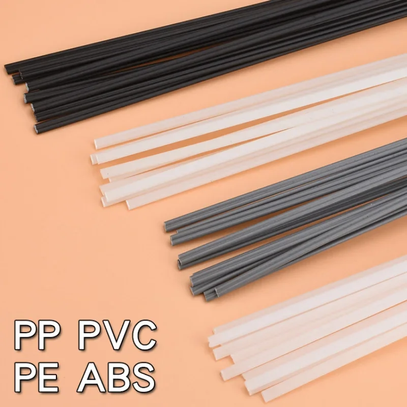 Welding Rods 5M Black White PP/ABS/PVC/PE Welding Sticks Plastic Welder Gun Car Bumper Repair Supplies 5x2.5mm