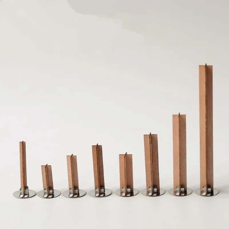10pcs 3-10cm Length Cross Wooden Wood Cag Supply Soy Parffin Wax Wickndle Wicks Candle Wick Core with Bases for DIY Candle Makin candle wicks,candle wick