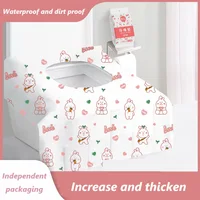 5Pcs Portable Individually Large Waterproof Toilet Cover Anti slip thickening Toilet Seat Covers Disposable for Toddlers Adults 1