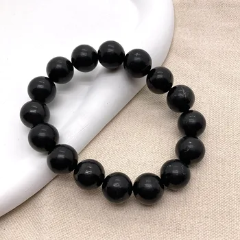 Russia Black Shungite Beads, 6-12 mm Cleansing Stones