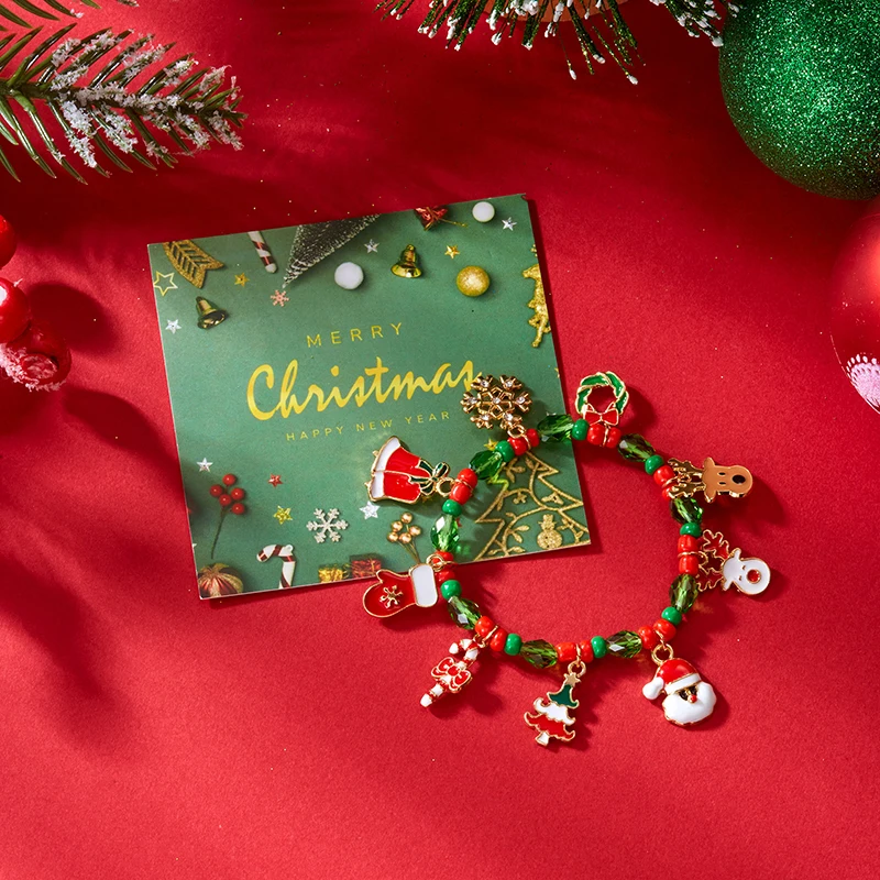 GANPUP Weihnachtskollektion Armband für Frauen, neue Mode, Weihnachtsbaum, Schneeflocke, Rentier, Handgelenk, Kette, Schmuck, Urlaubsgeschenk – Detail 9