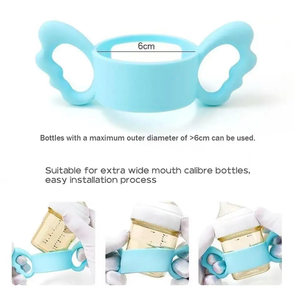 Compatible with Hegen bottle handle, ultra wide mouth square bottle handle, angel universal silicone handle