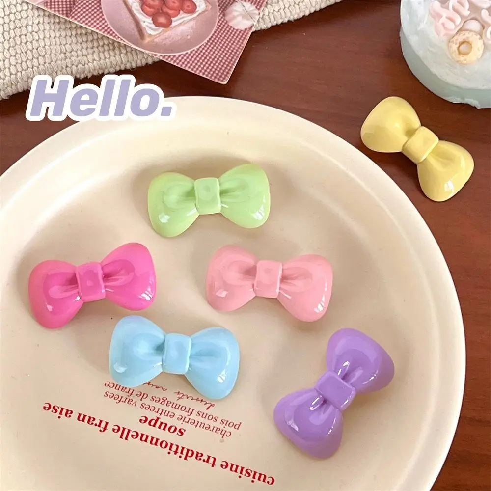 

Candy Color Bow Hair Clip For Women Hair Accessories Cute Bangs Side Clip Girl Hairpin Barrettes Headwear