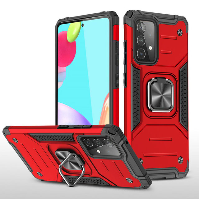13 73 A23 4G Shockproof Case Bumper for Samsung Galaxy A52 Case Ring Panel A33 A12 A22S A 52 S A03 72 32 A52S 5G Phone Cover