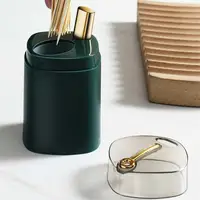 Automatic Pops Up Toothpick Holder Box Portable Toothpick Container Toothpick Dispenser Dining Table Toothpick Storage Boxes 5
