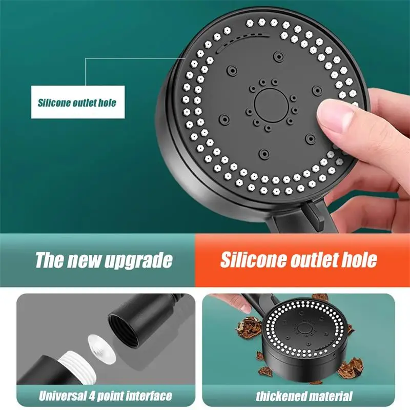 Xiaomi 8 Modes High-Pressure Shower Head Pressure Boost Powerful Bath Artifact Large Water Output Bathroom Handheld Accessories 4