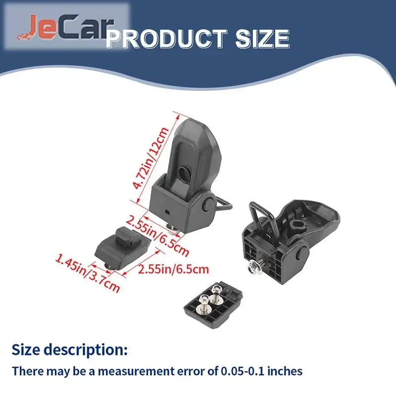 JeCar 자동차 순정 부품 (OE) 후드 캐치 지프 랭글러 JL / JT 글래디에이터 2018년 이후 차량 외장 액세서리