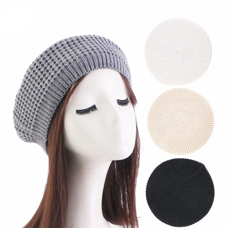 Autumn and winter knitted warm women's beret Skullies & Beanies for girl
