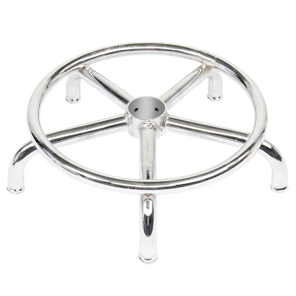 Round Cafe Chairs Stool with Lines Rotation Bar Stool White 2