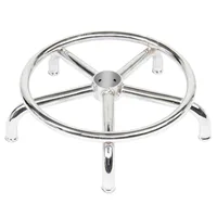 Round Cafe Chairs Stool with Lines Rotation Bar Stool White 2