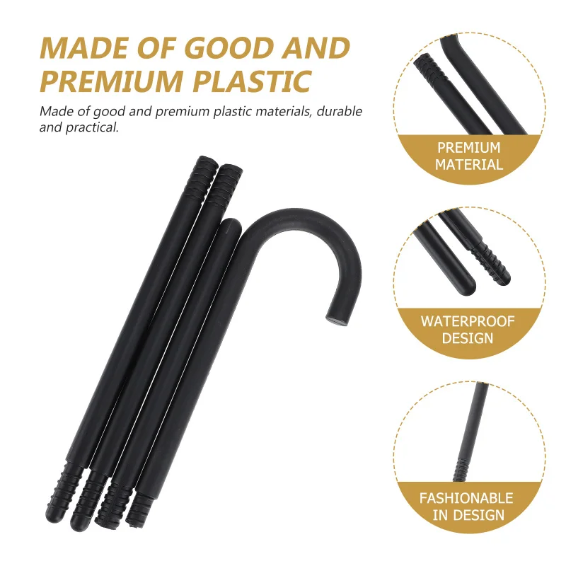 Description Picture 4 of itemParty Props Decorative Magician Crutch Stick Kids Halloween Costume Plastic Role Play Outfits Cane Peformance