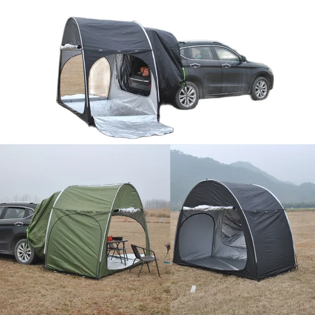 SUV Car Rear Extension Tent Bicycle Storage Outdoor Camping Multipurpose  Large Space Tent Oxford Silver Coated Waterproof - AliExpress