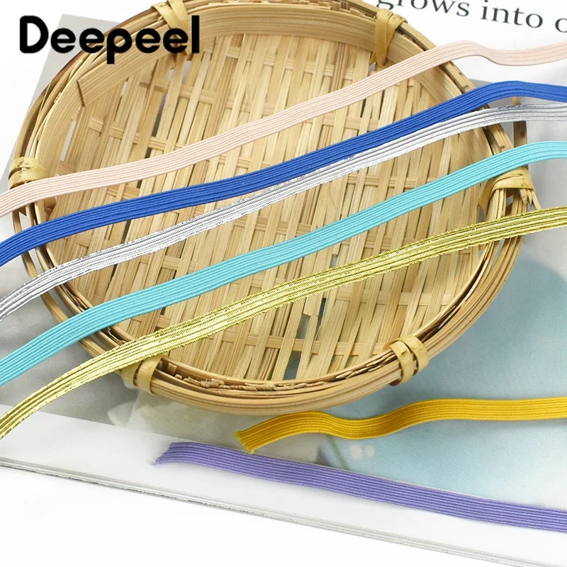 Elastic Band - 30 Meters, 6mm Flat Rubber Ribbon for Sewing and Crafting Accessories