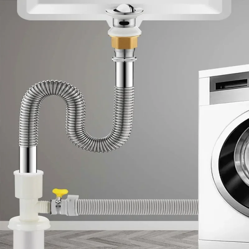 洗濯機用排水アダプター,床用排水管,キッチンアクセサリー - AliExpress