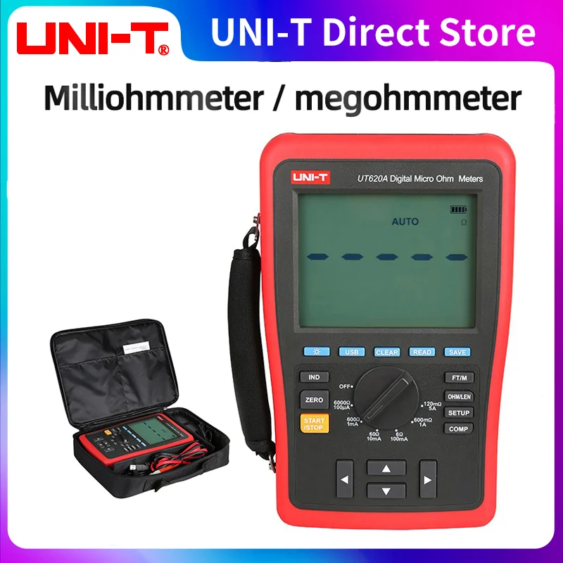 UNI-T UT620A Digital Micro Ohm Meter Resistance 60000 Counts 6.0000K ohm with High/Low Limit Alarm USBAnd BackLight | Инструменты