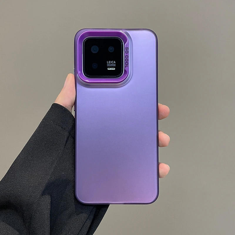 14 Mi Matte Laser bunte Handyhülle für Xiaomi 12T 13T 12X 11 Ultra 13 Pro Rüstung stoßfeste Stoßstange_voghion.com