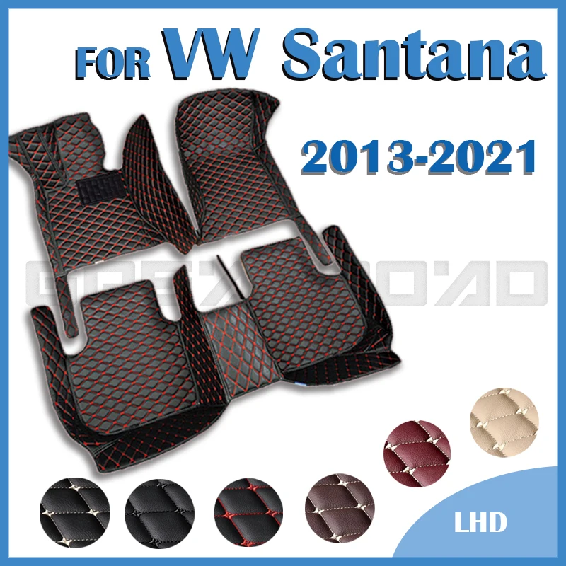 

Car Floor Mats For VW Volkswagen Santana Sedan 2013 2014 2015 2016 2017 2018 2019 2020 2021 Auto Foot Pads Interior Accessories