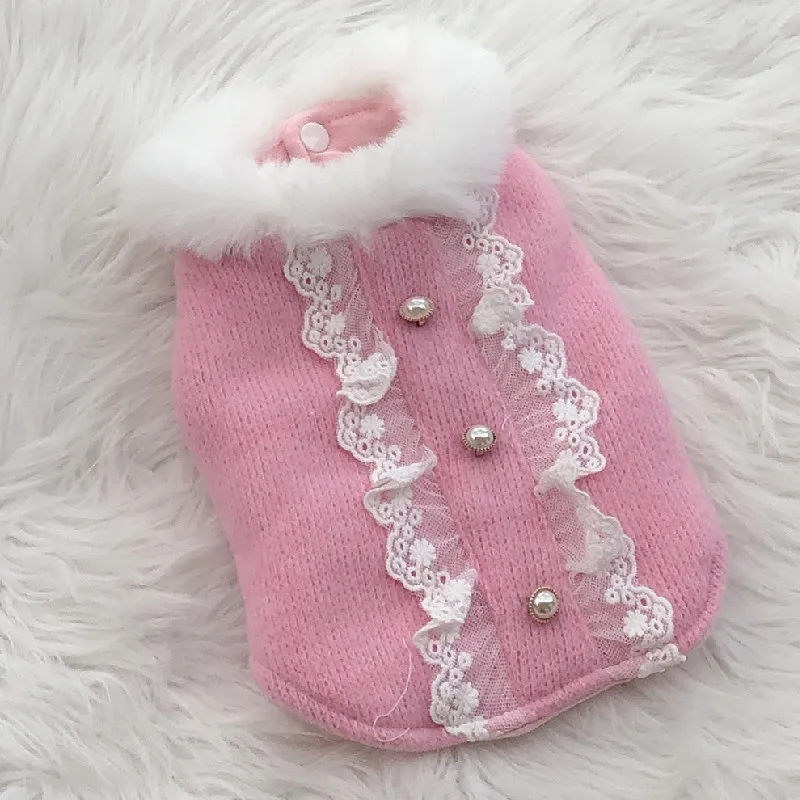 

Cute Dog Coat Winter Warm Clothes Fashion Small Pet Cat Puppy Costumes Jacket Chihuahua York Pomeranian Shih Tzu Maltese Apparel