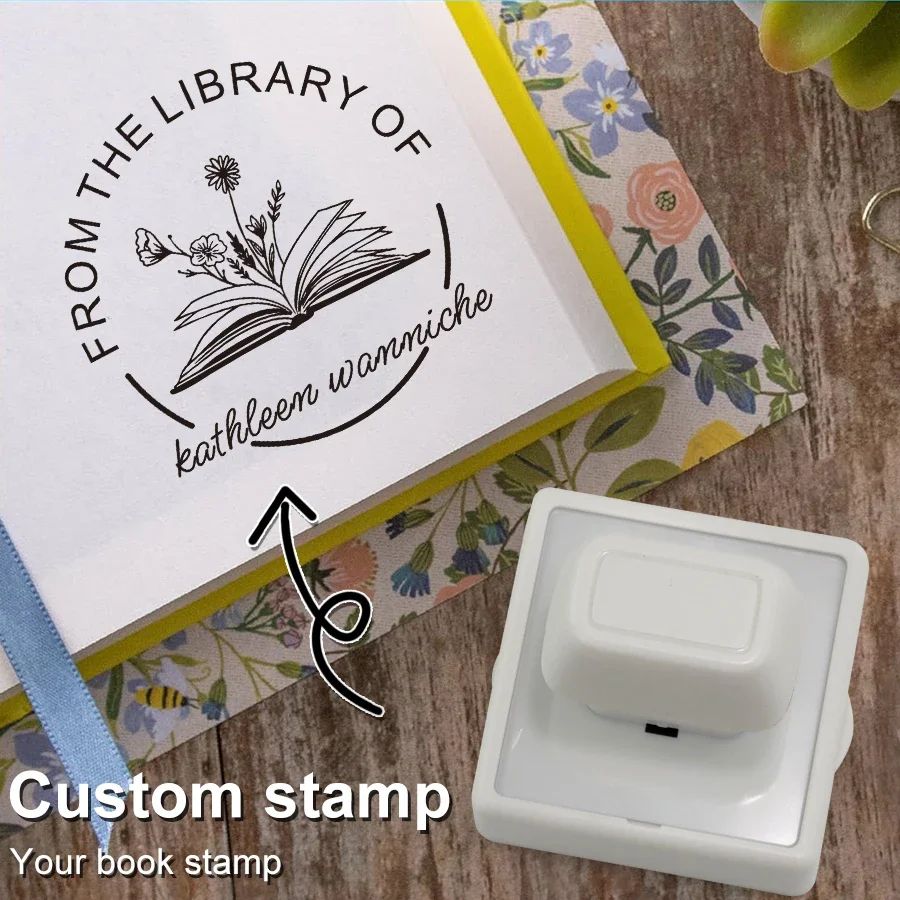 Book Logo Maker: Create Custom Stamps for Libraries, Weddings ...
