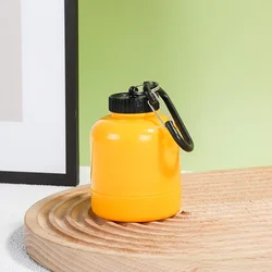 Compact Multi - Purpose Travel Bottle with Keychain Funnel and Storage Compartment (Yellow)