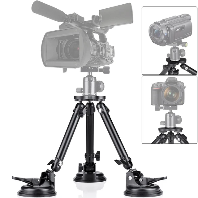 Triple Vakuum Saugnapf Heavy Duty 50kg Last Kamera Stativ Halter Halterung  für Canon Nikon SLR Projektor Video Gimbal stabilisator - AliExpress