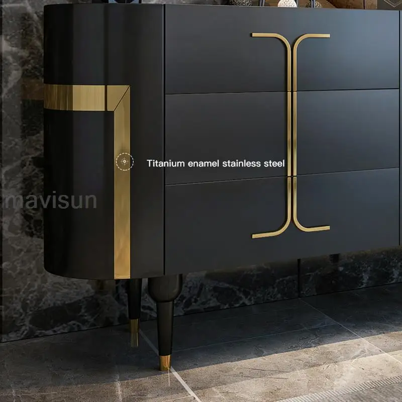 Italian Hot Sale Dining Room Storage Cabinet Multifunctional Space-Saving Home Furniture Kitchen Locker With Drawers