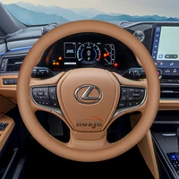 Leather Car Steering Wheel Cover for Lexus Is Es Es300h Rx Lbx Es350h Rx350 Rx500h Nx350h Nx450h Lx600 Accessories 2025 2026 4