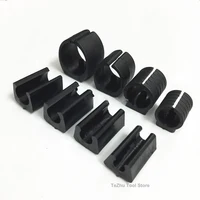 Plastic Office Chair Leg Pads Covers Non-Slip U-type Tube Mat Steel Pipe Clamp Chair Feet Wrap Pads Floor Protectors Tube Clamps 1