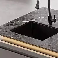 Îles De cuisine minimalistes italiennes, beauté classique, îles De cuisine esthétiques à la mode, meubles De luxe Premium 3