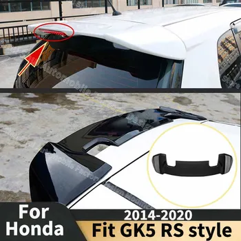 Auto Spoiler Ala 2014-2020 per Honda Jazz Fit Gk5 RS Stile Posteriore Coda Fin con Luce Tetto Lip Guard Bordo Decorazione Accessori